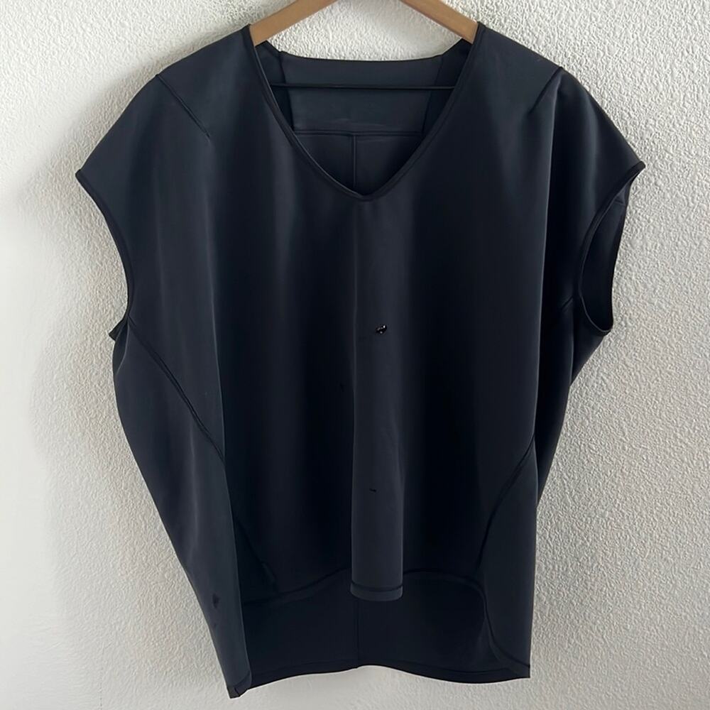 Lululemon Capped Short Sleeve Tee Gray Oversized 8